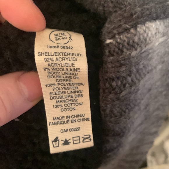 Incredible Nevada Grey Gradient Full Zip Sherpa Hoodie SZ Medium 🔥 - Picture 7 of 8